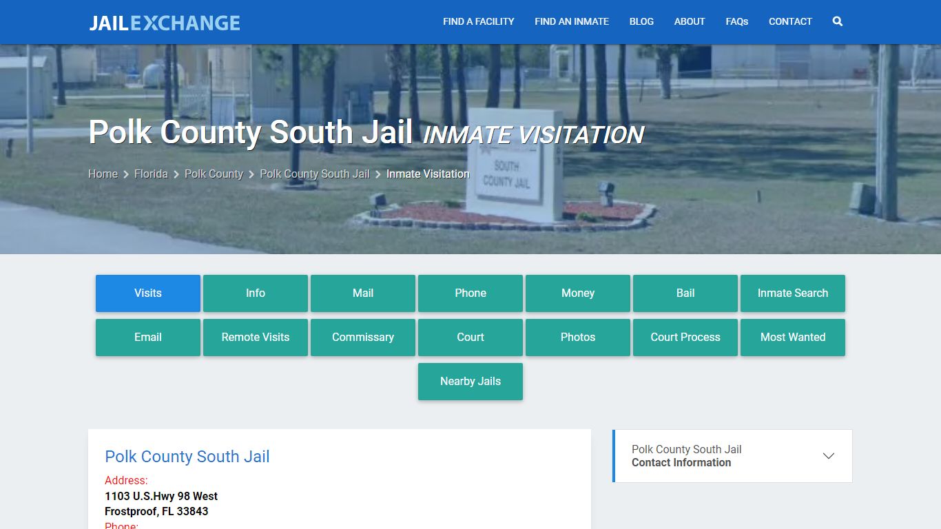 Polk County South Jail Inmate Visitation - Jail Exchange